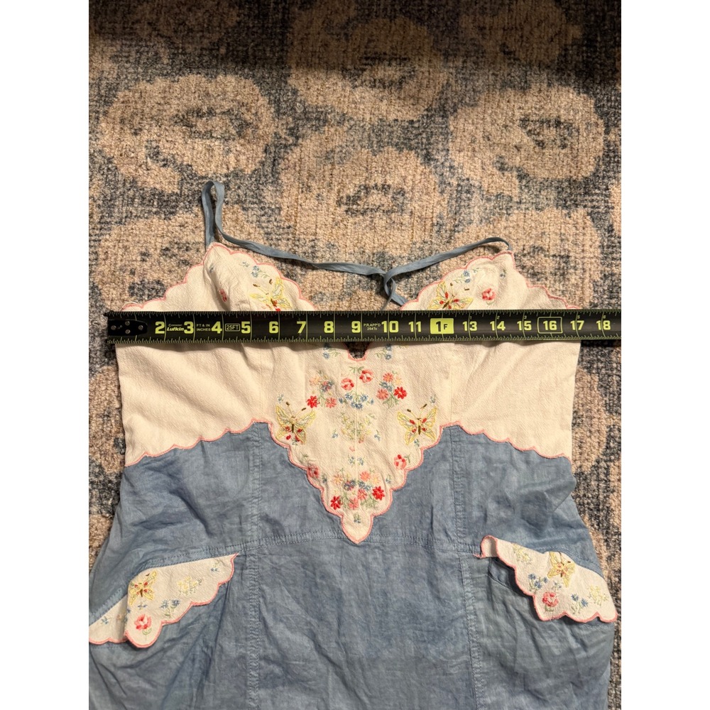 Free People This And That Embroidered Midi Dress S Excellent Condition - Picture 6 of 8